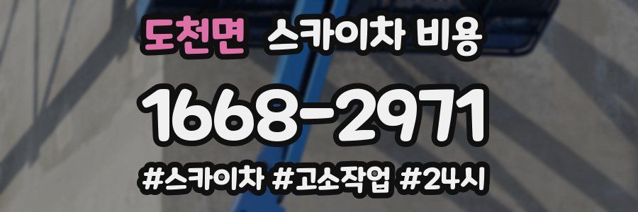 도천면 스카이차 비용