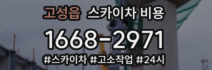 고성읍 스카이차 비용