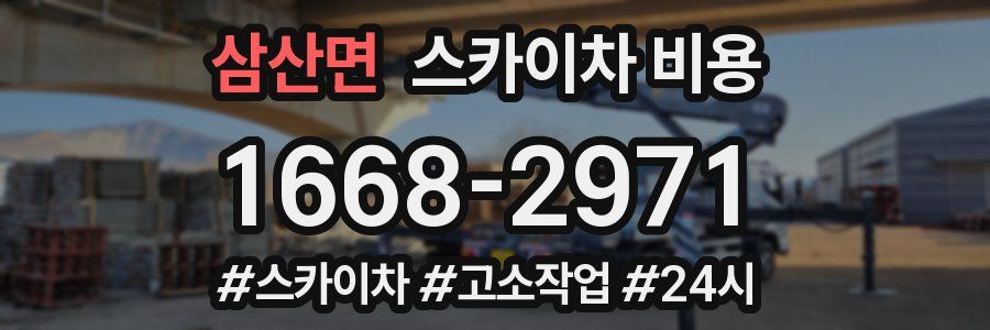 삼산면 스카이차 비용