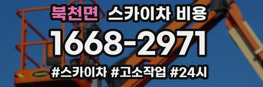 북천면 스카이차 비용