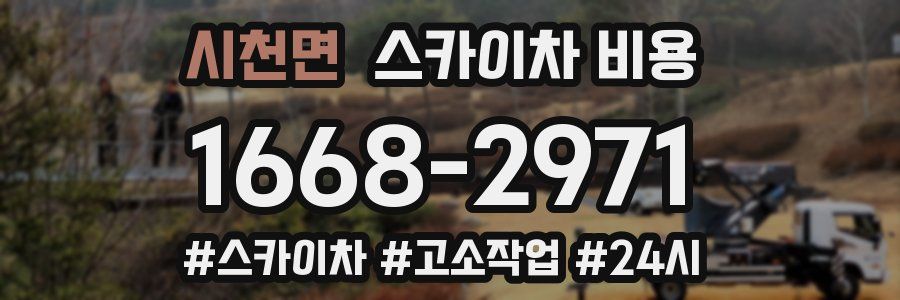 시천면 스카이차 비용