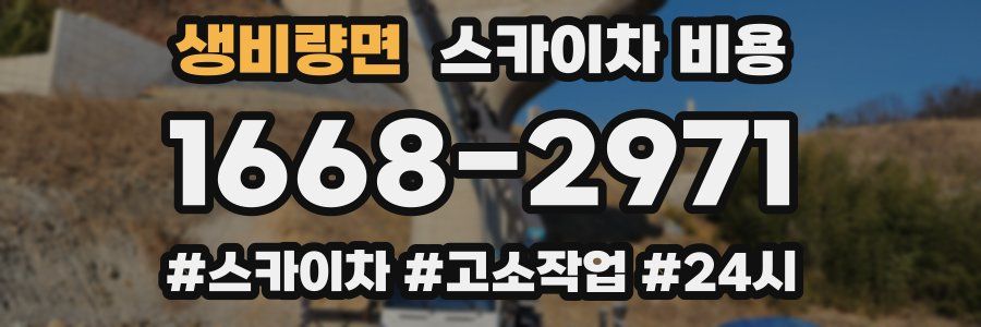 생비량면 스카이차 비용