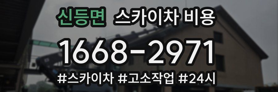 신등면 스카이차 비용