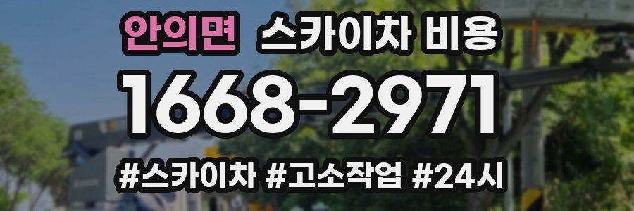 안의면 스카이차 비용