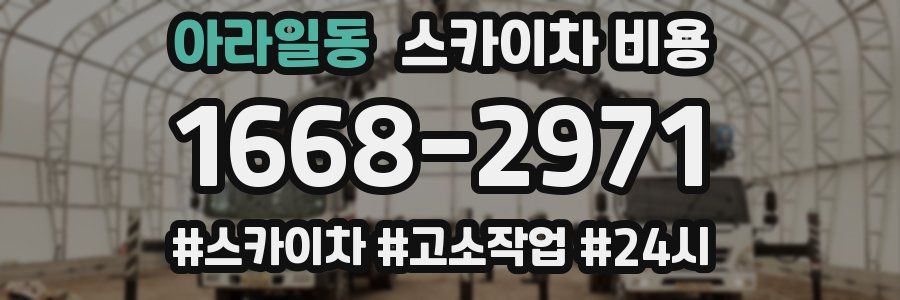 아라일동 스카이차 비용