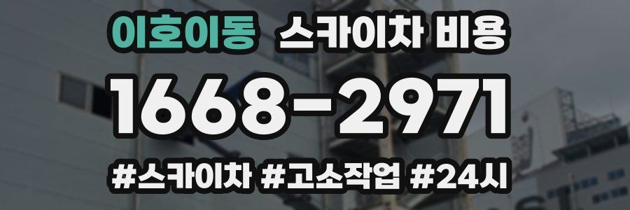 이호이동 스카이차 비용