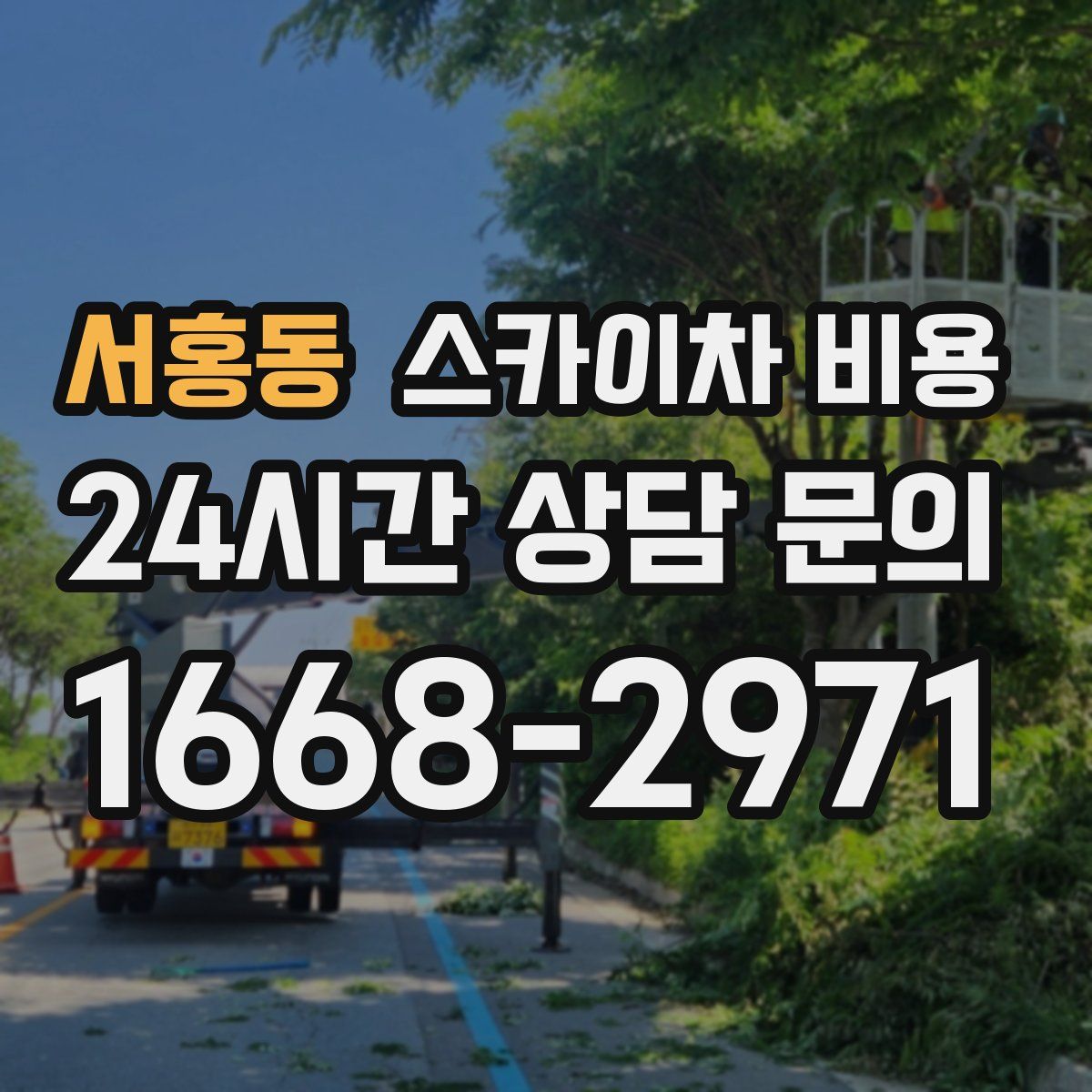 서홍동 스카이차 비용