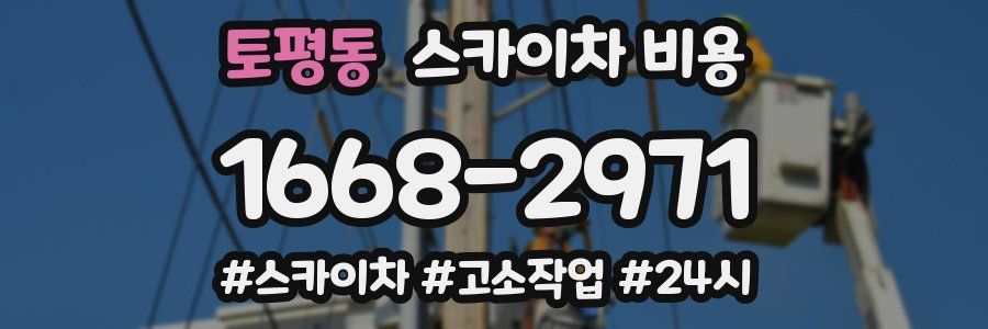 토평동 스카이차 비용