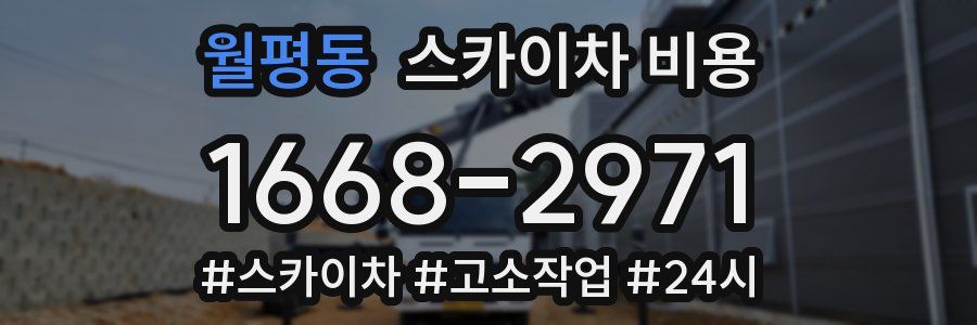 월평동 스카이차 비용