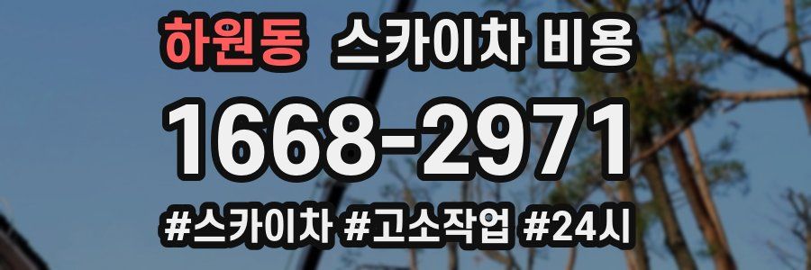 하원동 스카이차 비용