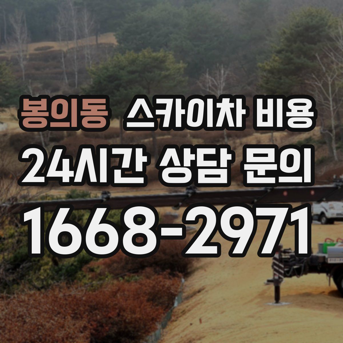 봉의동 스카이차 비용