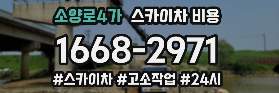 소양로4가 스카이차 비용