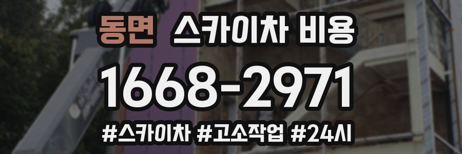 동면 스카이차 비용