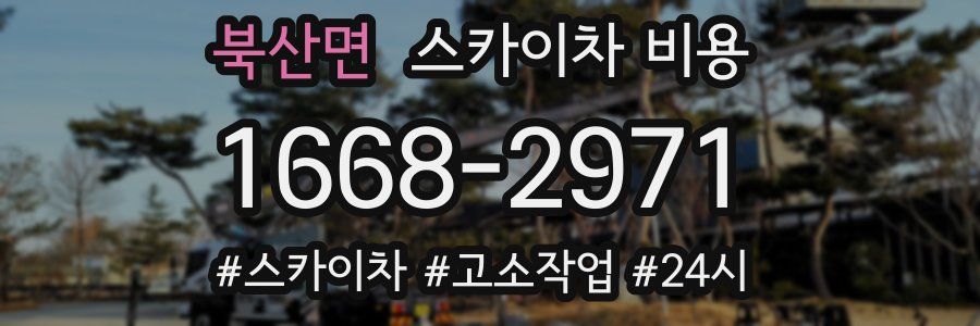 북산면 스카이차 비용