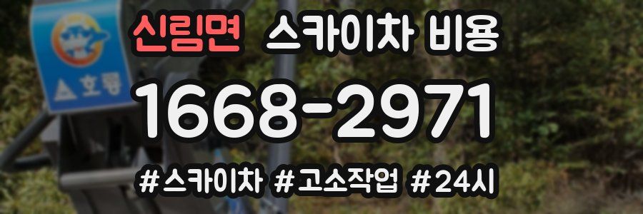신림면 스카이차 비용
