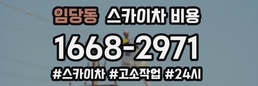 임당동 스카이차 비용