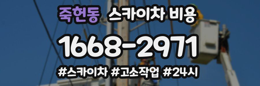 죽헌동 스카이차 비용