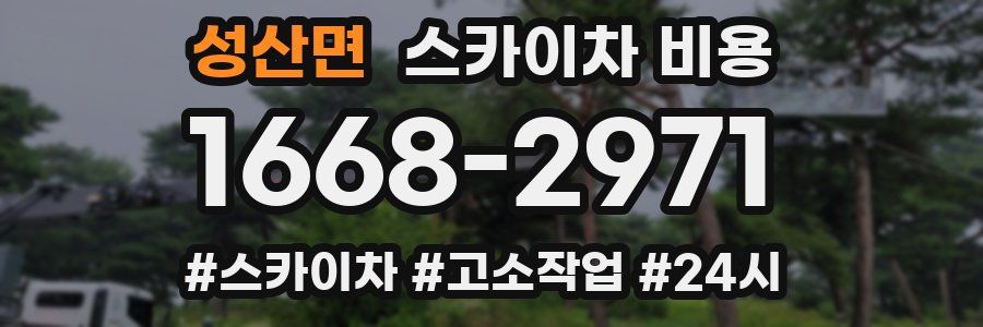 성산면 스카이차 비용