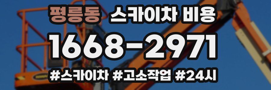 평릉동 스카이차 비용