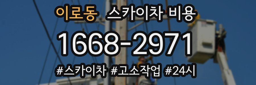 이로동 스카이차 비용