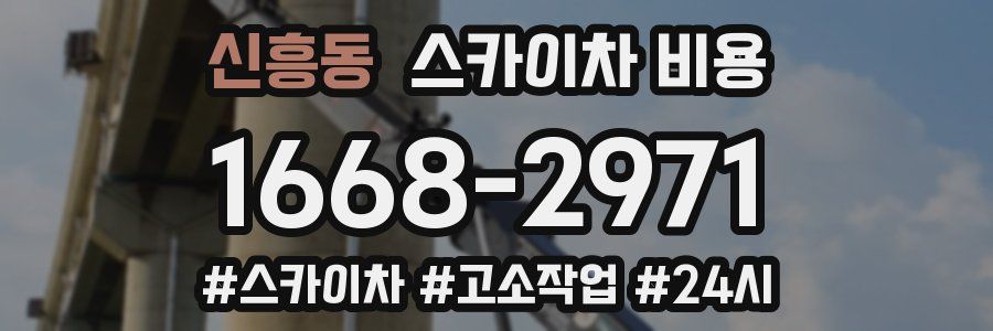 신흥동 스카이차 비용