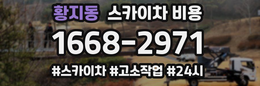 황지동 스카이차 비용