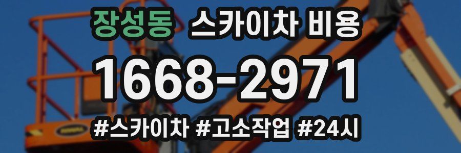 장성동 스카이차 비용