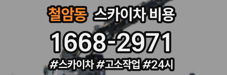 철암동 스카이차 비용