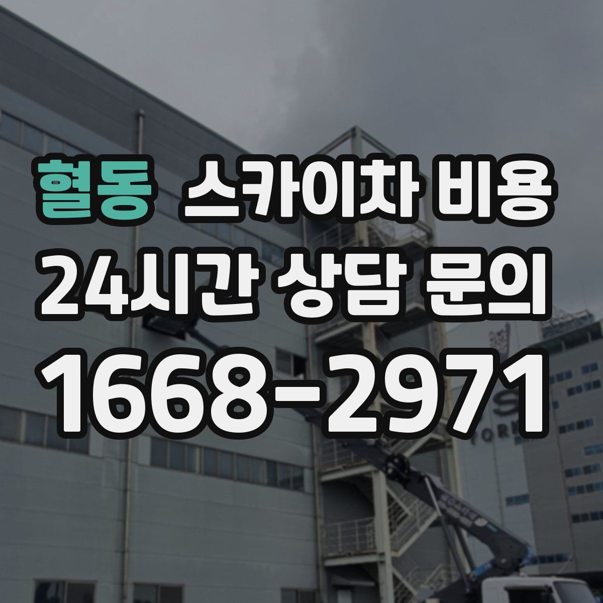 혈동 스카이차 비용