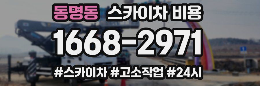 동명동 스카이차 비용