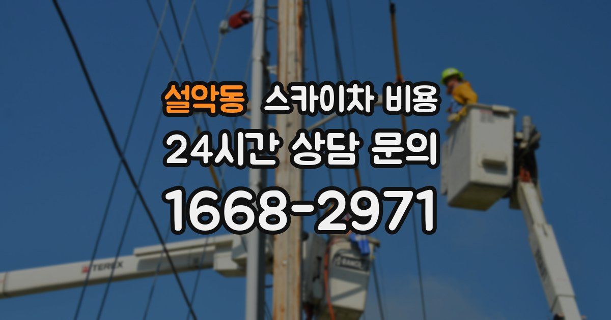 설악동 스카이차 비용