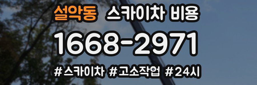 설악동 스카이차 비용