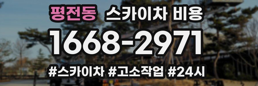 평전동 스카이차 비용