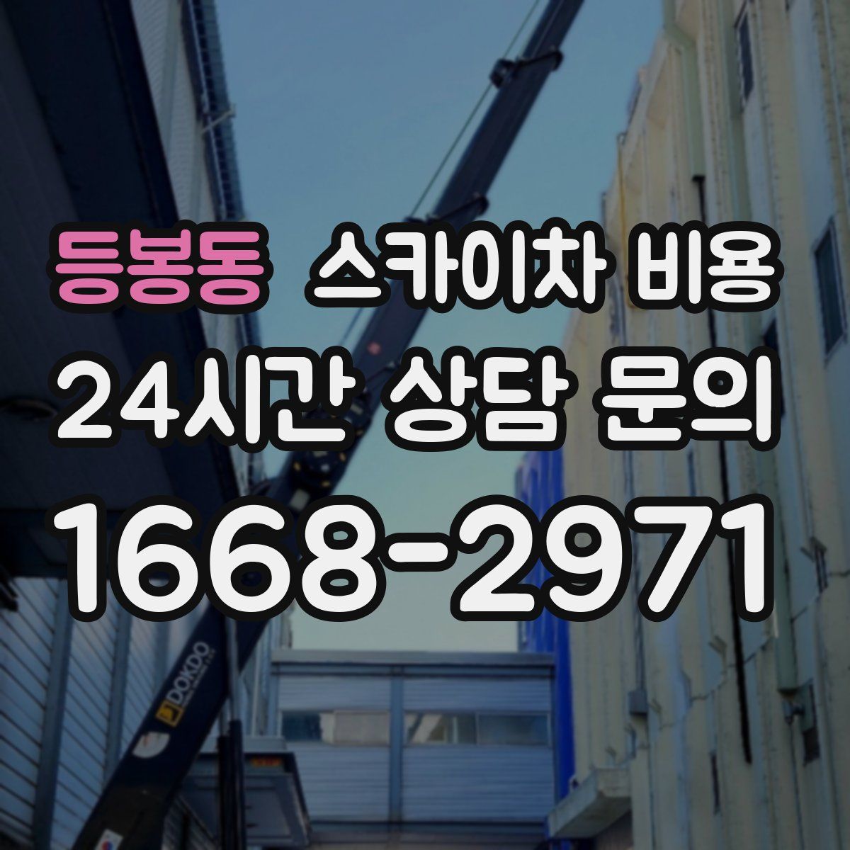 등봉동 스카이차 비용