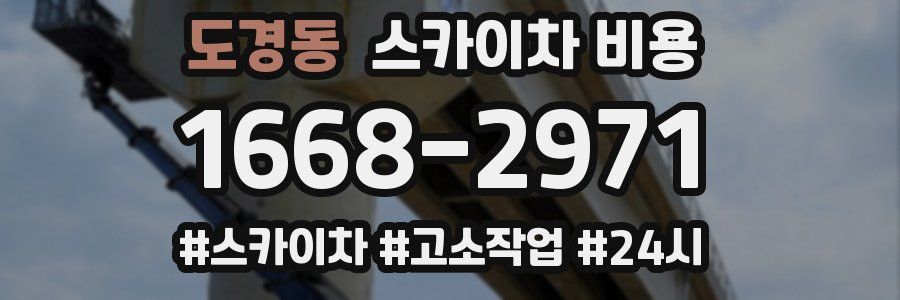 도경동 스카이차 비용