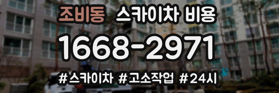 조비동 스카이차 비용