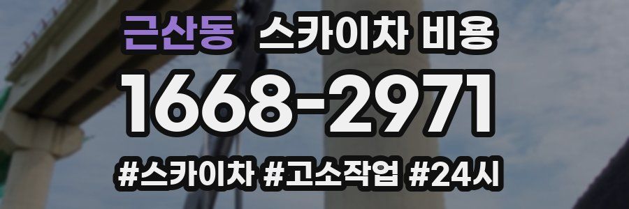 근산동 스카이차 비용