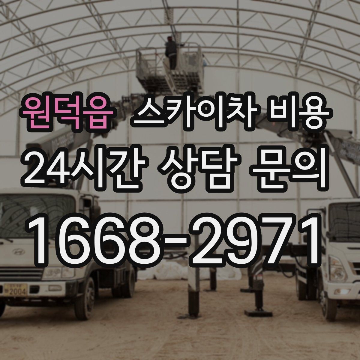 원덕읍 스카이차 비용 가로수·간판·전선이 동선을 막을 때