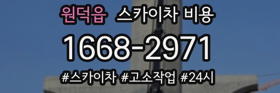 원덕읍 스카이차 비용