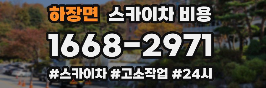 하장면 스카이차 비용