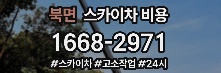 북면 스카이차 비용