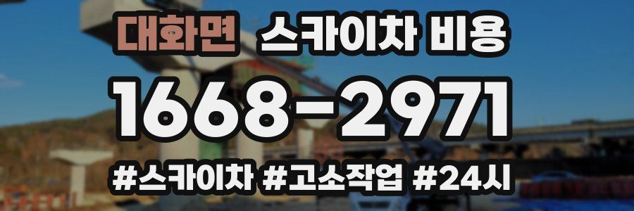 대화면 스카이차 비용