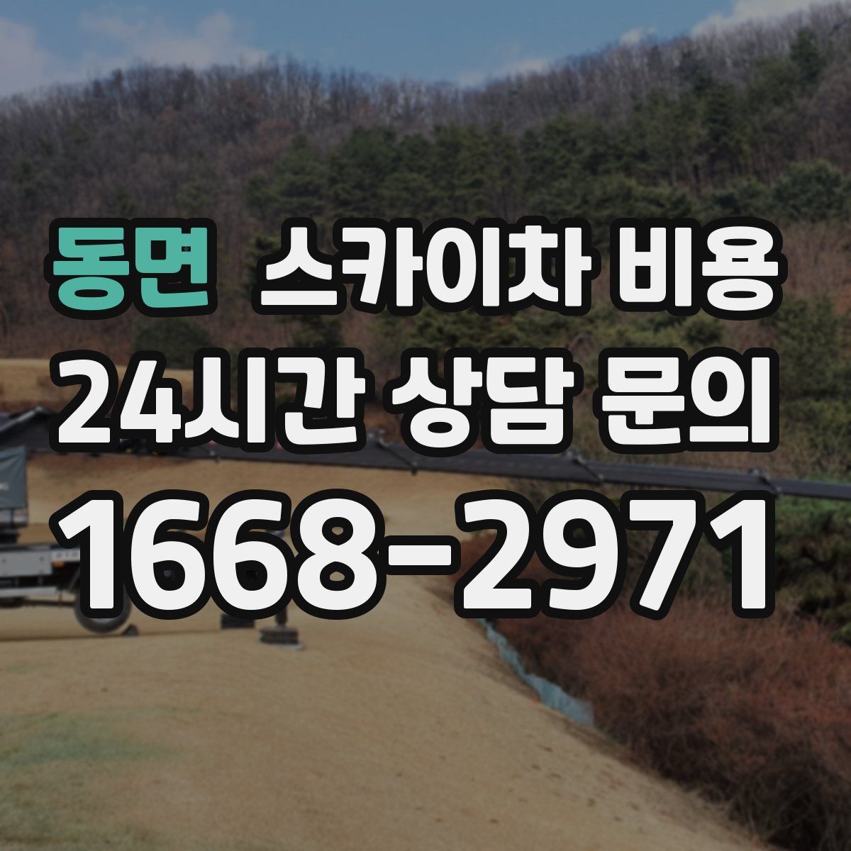 동면 스카이차 비용