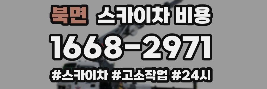 북면 스카이차 비용