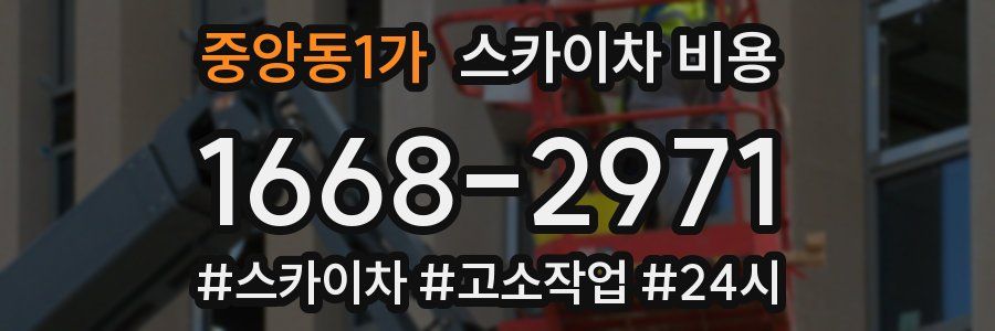 중앙동1가 스카이차 비용