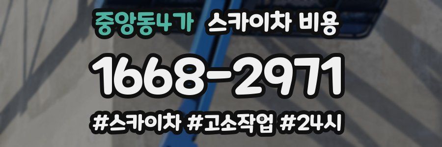 중앙동4가 스카이차 비용