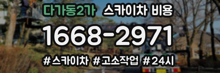 다가동2가 스카이차 비용