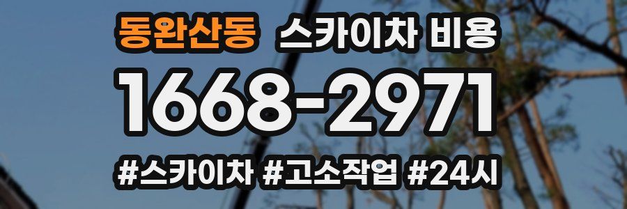 동완산동 스카이차 비용