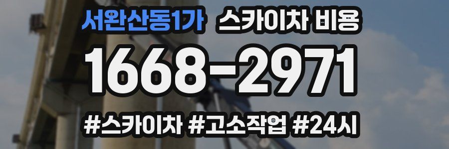 서완산동1가 스카이차 비용
