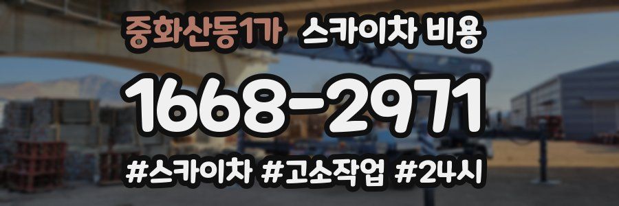 중화산동1가 스카이차 비용